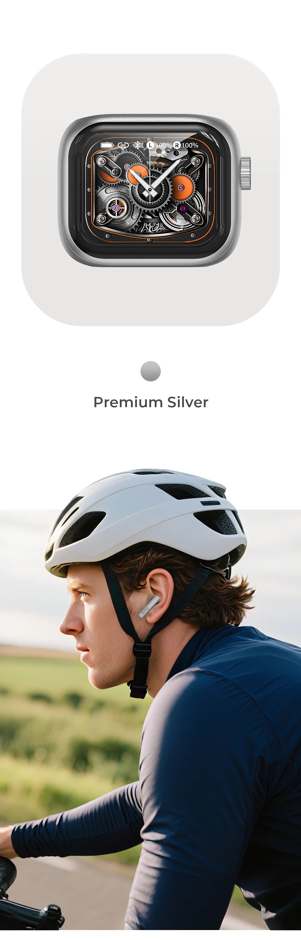 Auriculares Bluetooth TWS HTC NE40 AI Live Translation Earphone BT6.0 LED Display HiFi Sound Wireless Headset 2026 Choice