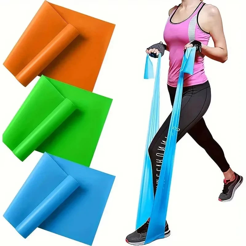 2/3/4/6 Pcs Yoga Resistance Bands: TPE Elastic Stretch Bands for Physical Therapy,Fitness,Yoga,Pilates,Rehabilitation & Strench