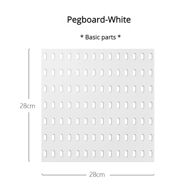 Pegboard Aksesuar Seti | Deliksiz Duvara Monte | Mutfak Garaj Organizasyon