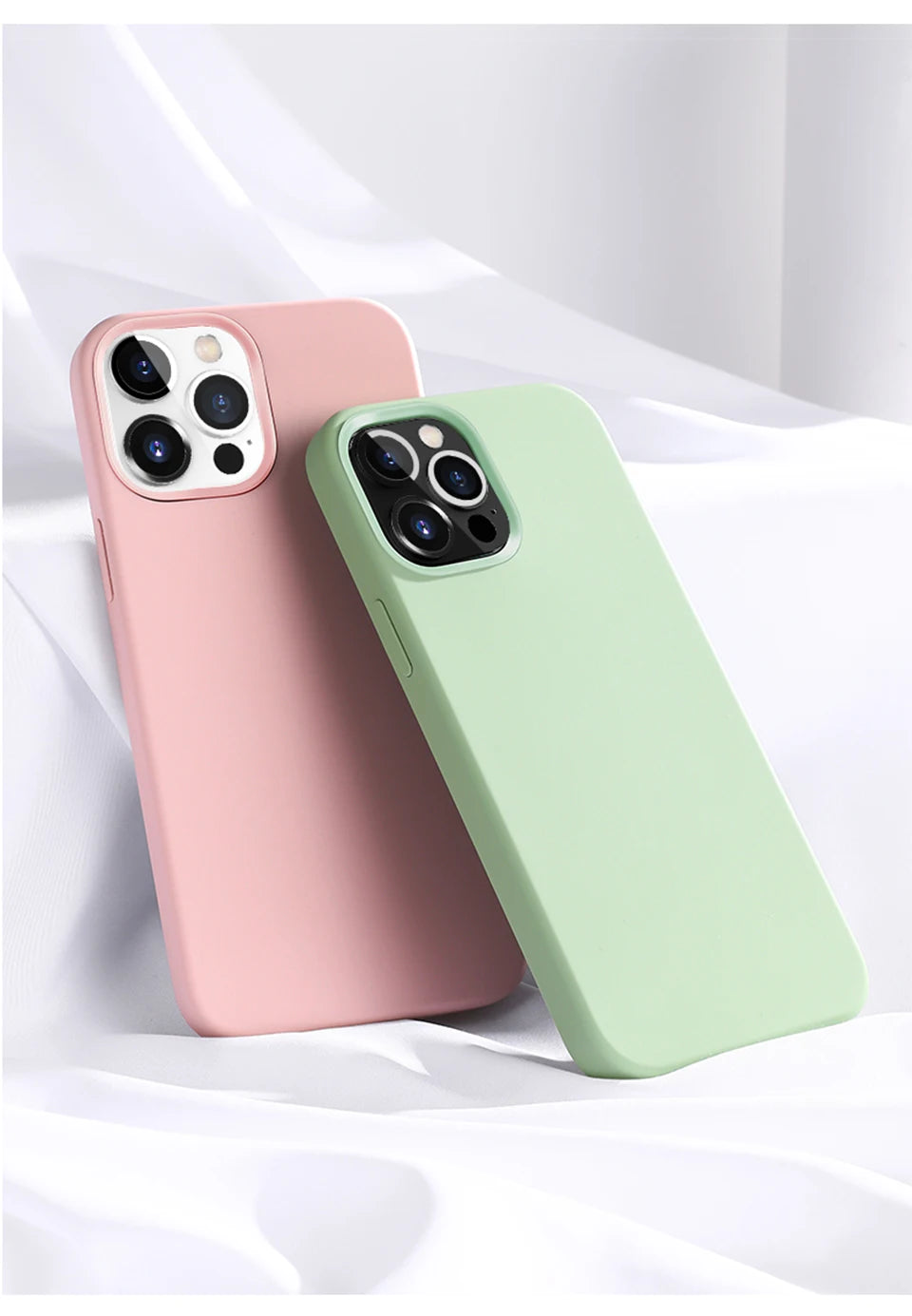 iPhone 16-7 Serisi Lüks Sıvı Silikon Telefon Kılıfı | Darbeye Dayanıklı