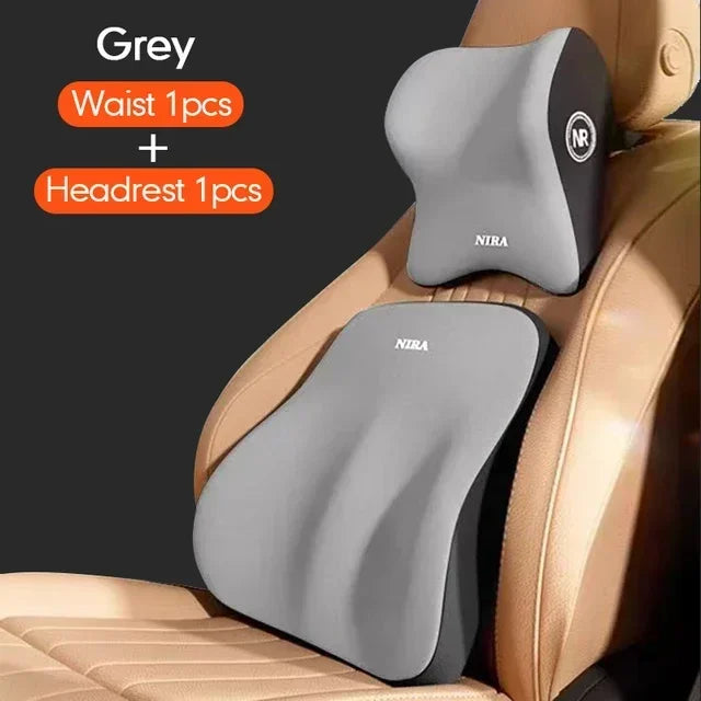 Belleğ Köpüğü Araba Boyun & Bel Yastığı | Ergonomik Sürüş Desteği