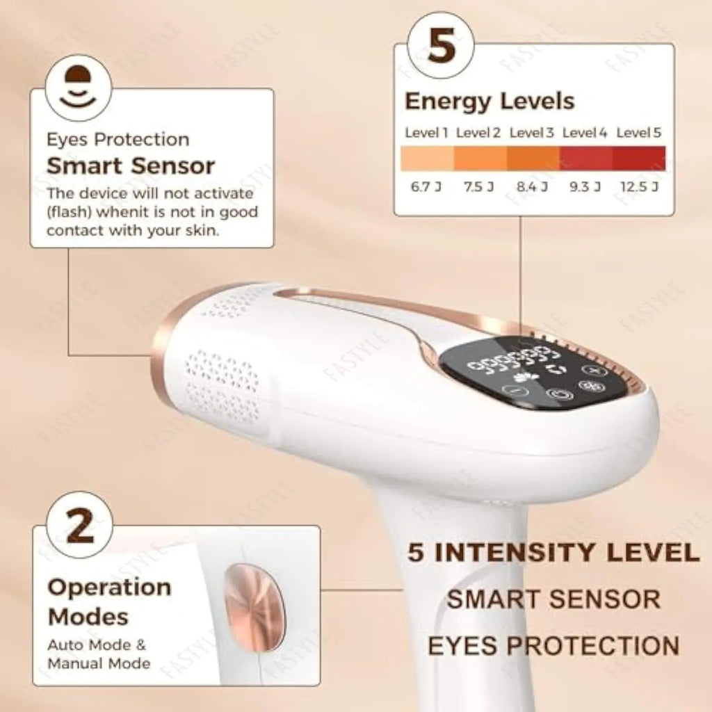 10  Beauty Care IPL Hair Removal Device 990000 Flashes Painless Permanent for Women Face Body Bikini LED Display Home Use