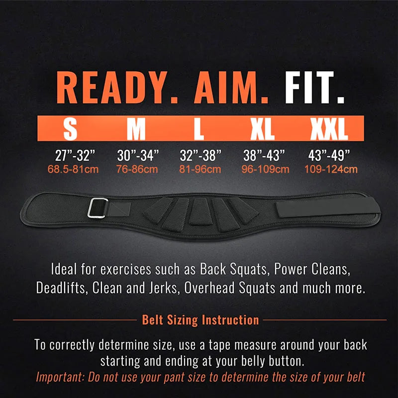 1pcs Sports Waist Support Weightlifting Belt Bodybuilding Musculation Gym Belt Fitness Waist Support Sports Dumbell Powerlifting