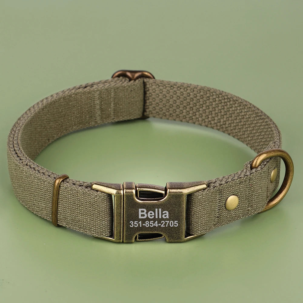 Kişiselleştirilebilir Köpek Tasması | Özel İsim Baskılı | Naylon | S/M/L