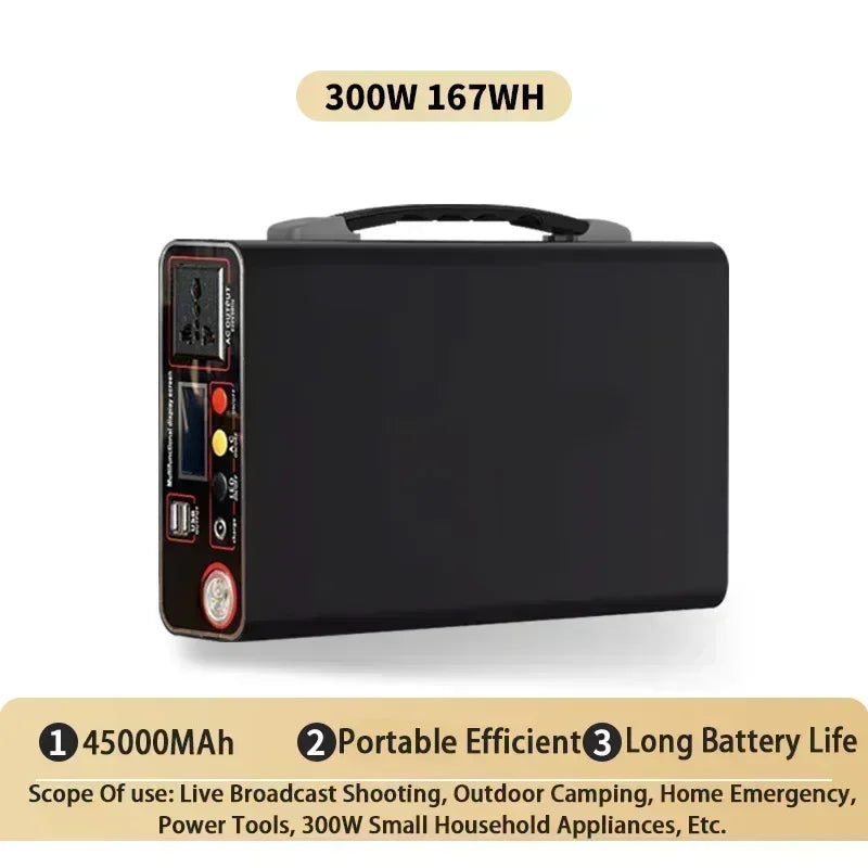 300W Taşınabilir Güç İstasyonu | 220V Solar Jenerator | LiFePO4 Kamp