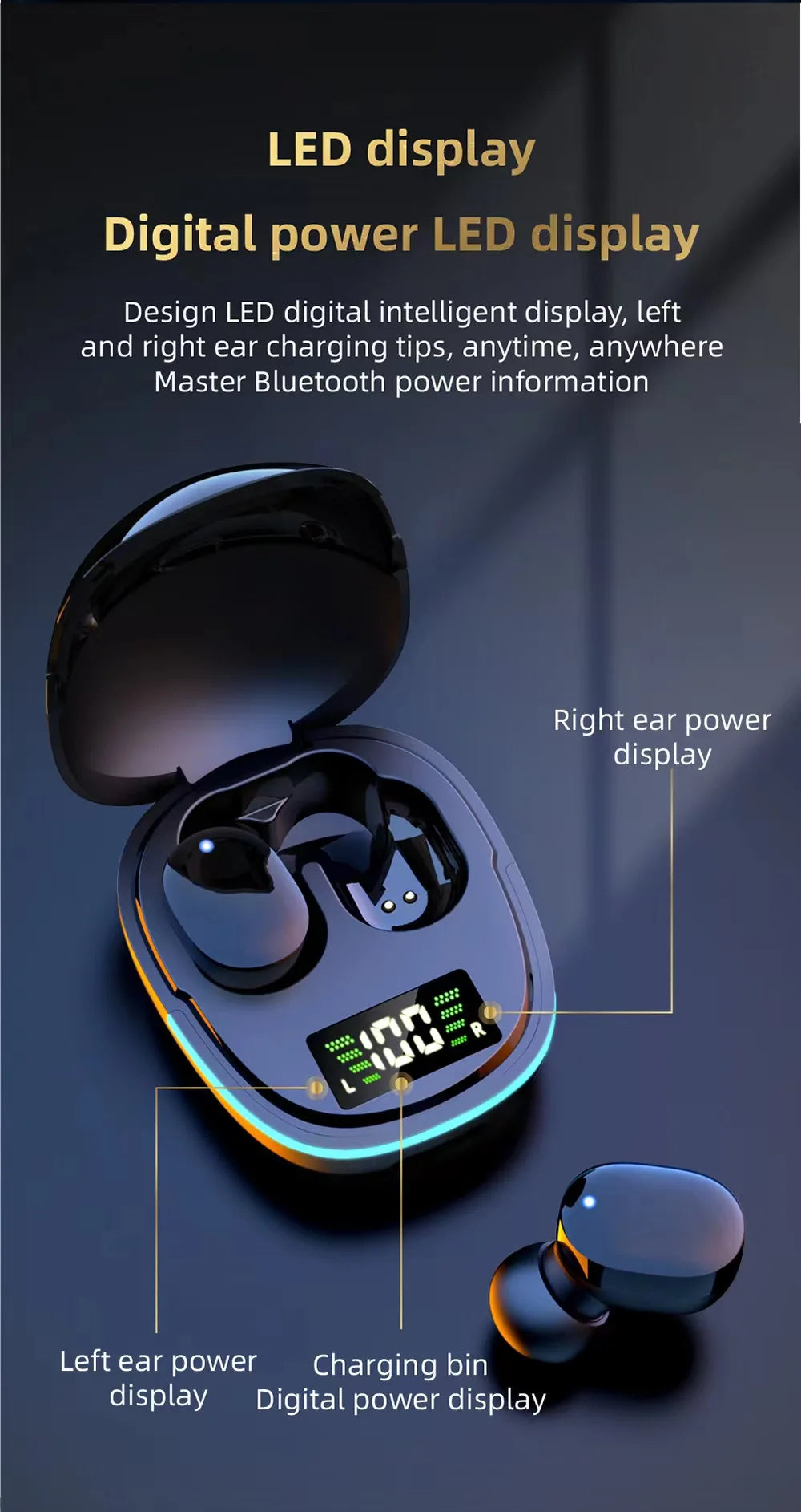 G9S TWS Kablosuz Bluetooth 5.1 Kulaklık | Mikrofon | Gürültü Engelleme