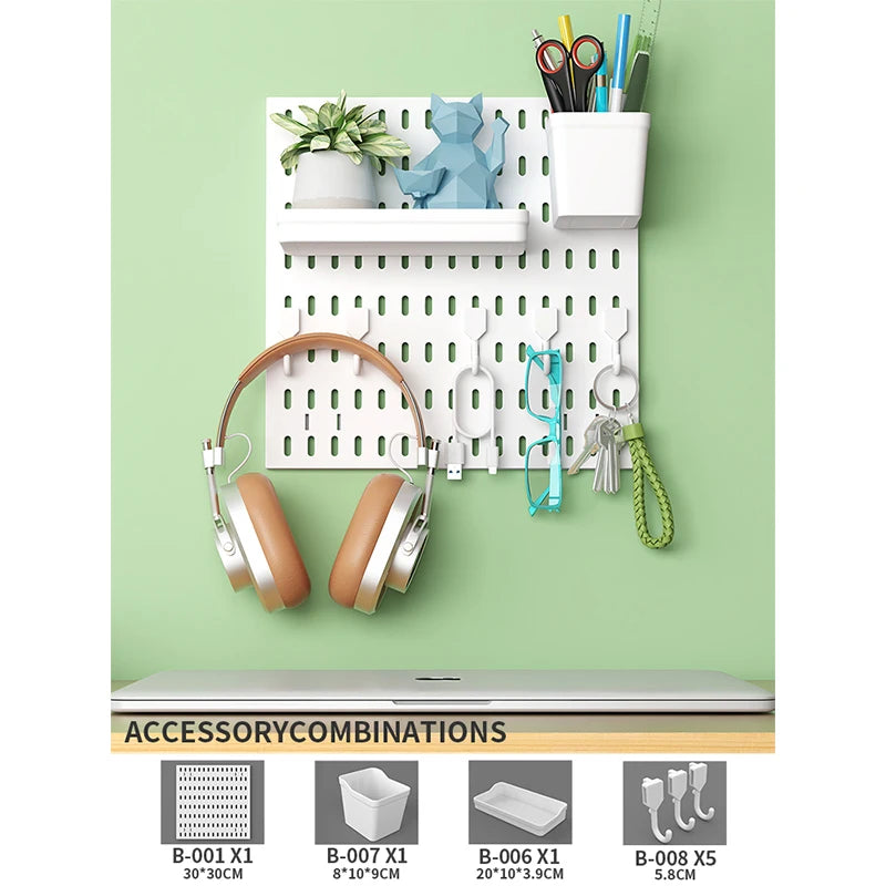 DIY Pegboard Organizasyon Seti | Duvara Monte | Mutfak Garaj Oda