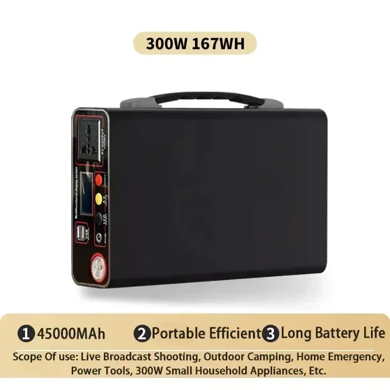 300W Taşınabilir Güç İstasyonu | 220V Solar Jenerator | LiFePO4 Kamp