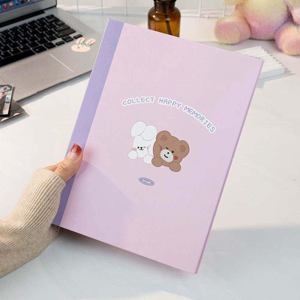 SKYSONIC A5 Binder Ring Collect Book Korea Idol Photo Organizer Journal Diary Agenda Planner Bullet Cover School Stationery