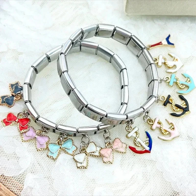 Yay & Çapa Charm Kolye Ucu | Modüler Bileklik İçin | DIY Takı