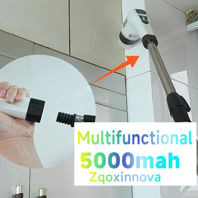 Kablosuz Elektrikli Temizlik Fırçası | 5-7 Başlık | Banyo & Mutfak & Tuvalet
