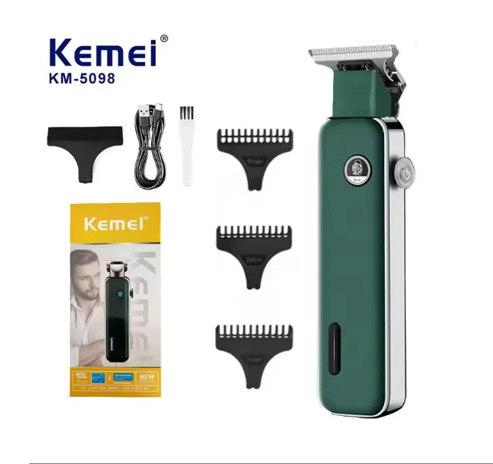 KEMEI Profesyonel Saç & Sakal Kesme Makinesi | KM-5098 | Şarjlı