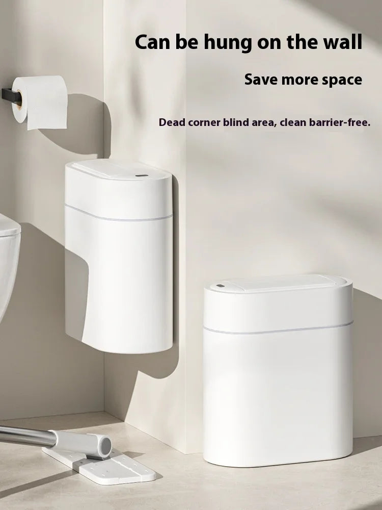 Akıllı Sensörlü Çöp Kovası | 7L & 9L | Duvara Monte | Banyo Tuvalet