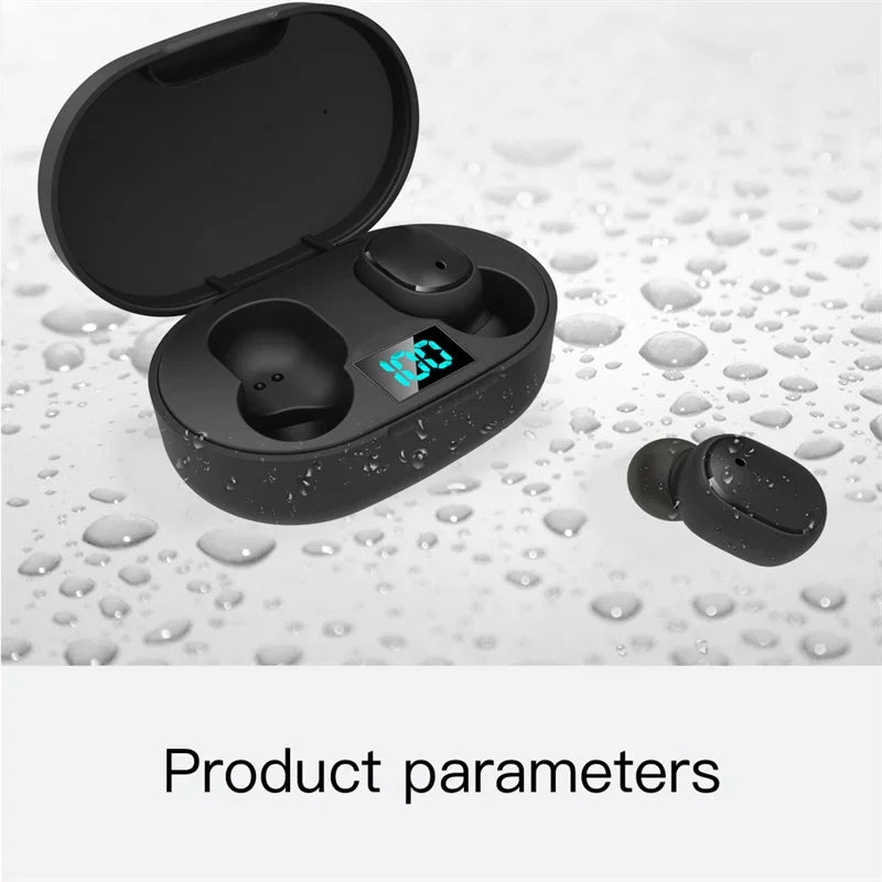 E6S TWS Dijital Göstergeli Bluetooth Kulaklık | Gürültü Engelleme | Mikrofon