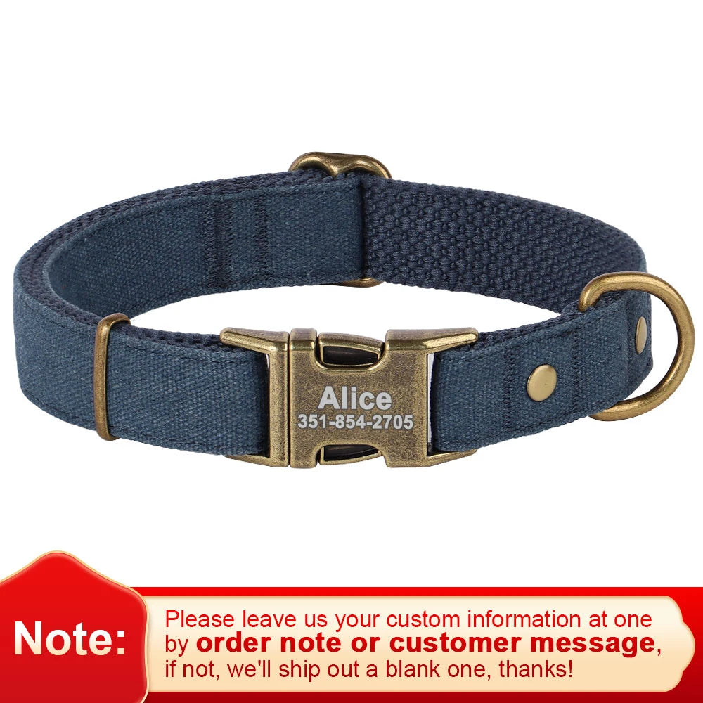 Kişiselleştirilebilir Köpek Tasması | Özel İsim Baskılı | Naylon | S/M/L