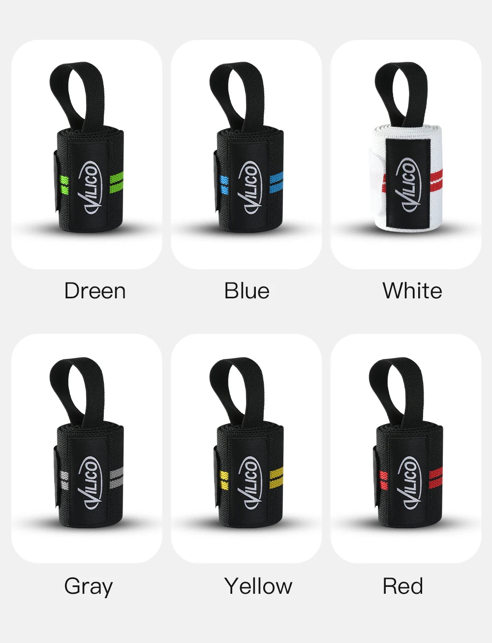 1 PC Wristband Wrist Support Brace Straps Extra Strength Weight Lifting Wrist Wraps Bandage Fitness Gym Training