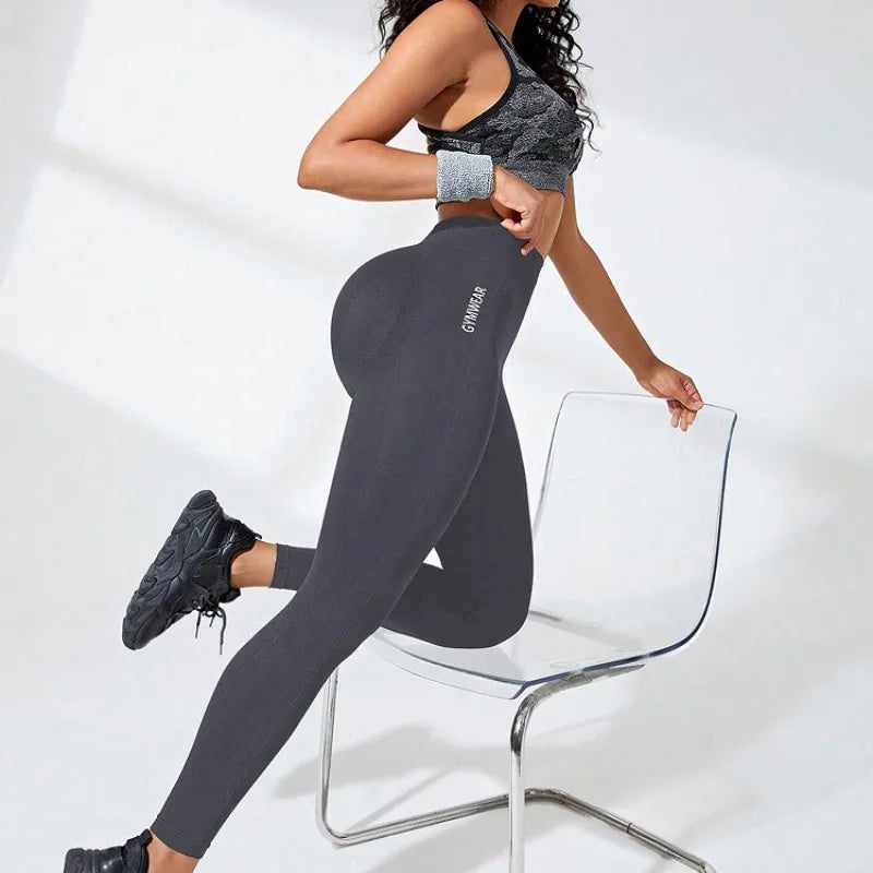 Dikisşsiz Yüksek Bel Popo Kaldıran Kadın Yoga Taytı - Spor & Antrenman