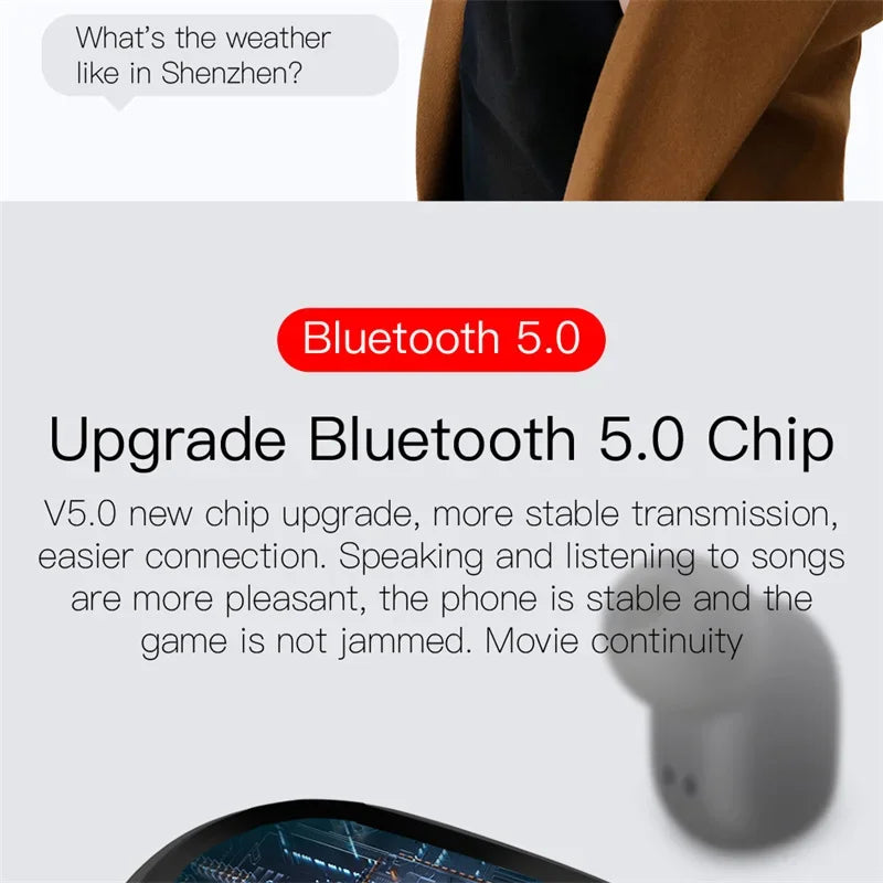 E6S TWS Dijital Göstergeli Bluetooth Kulaklık | Gürültü Engelleme | Mikrofon