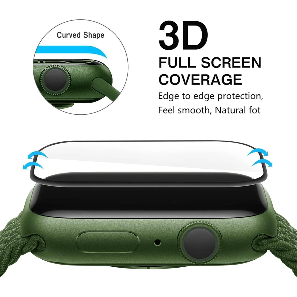 Apple Watch 10/9/8/7/6/SE Seramik Ekran Koruyucu | 5'li Set | Cam Değil