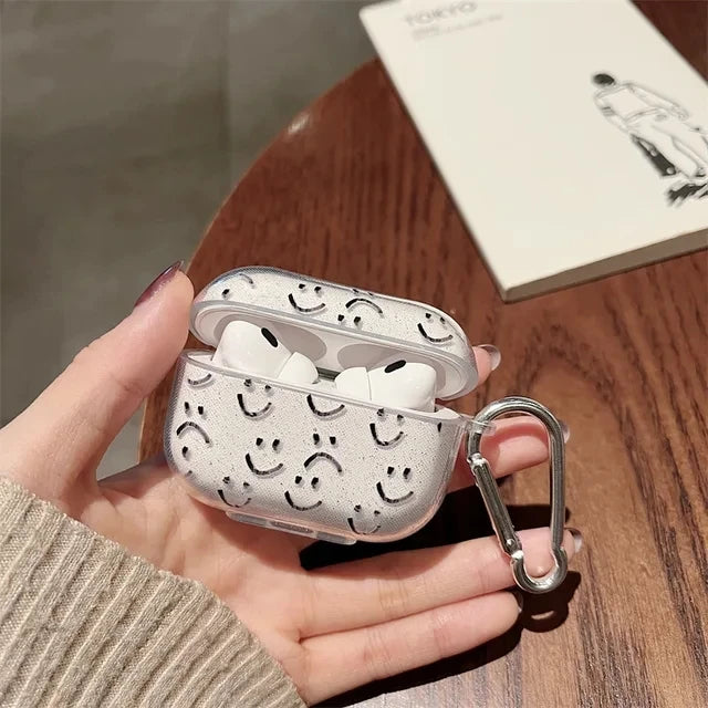 AirPods Pro 2 / 1 / 3 / 4 Simli Çiçek Desenli Kılıf | Anahtarlık