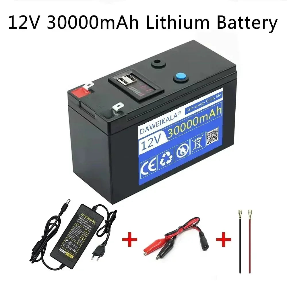 12V 30Ah Lityum Pil Paketi | Solar & Elektrikli Araç | 18650 Şarjlı