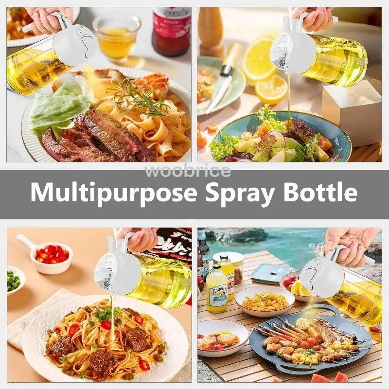 500ml Cam Yağ Sprey Şişesi | Zeytinyağı Dispenseri | BBQ & Pişirme