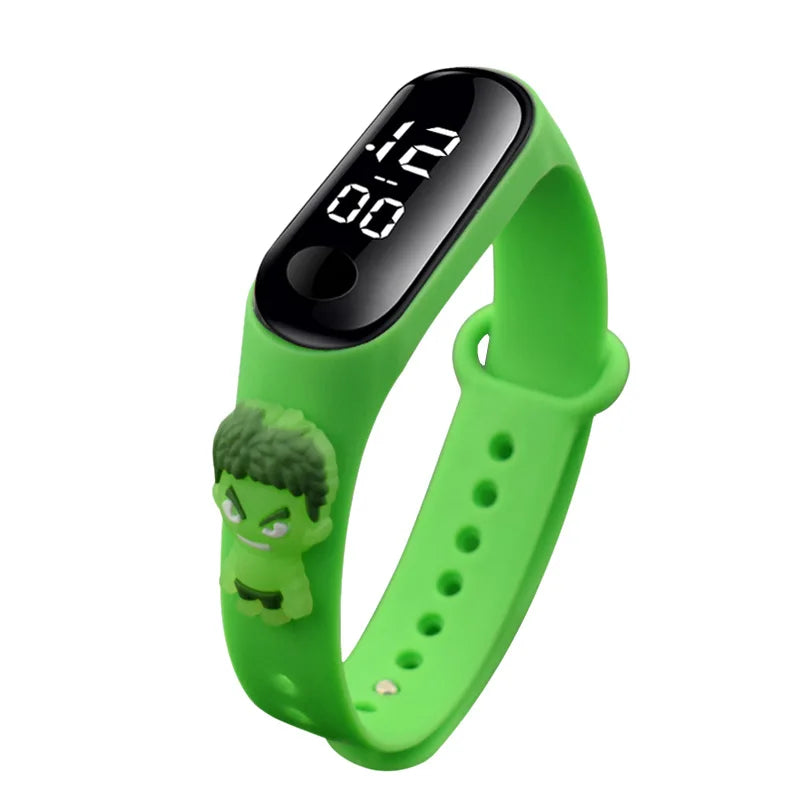 3D Cartoon Spiderman Kids Watches for Children Sports Bracelet Waterproof Men Boys LED Watch Student Clock Relógio Infantil